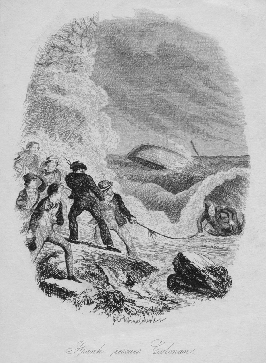 ينقذ فرانك كولمان ، c1850. بواسطة جورج كروكشانك