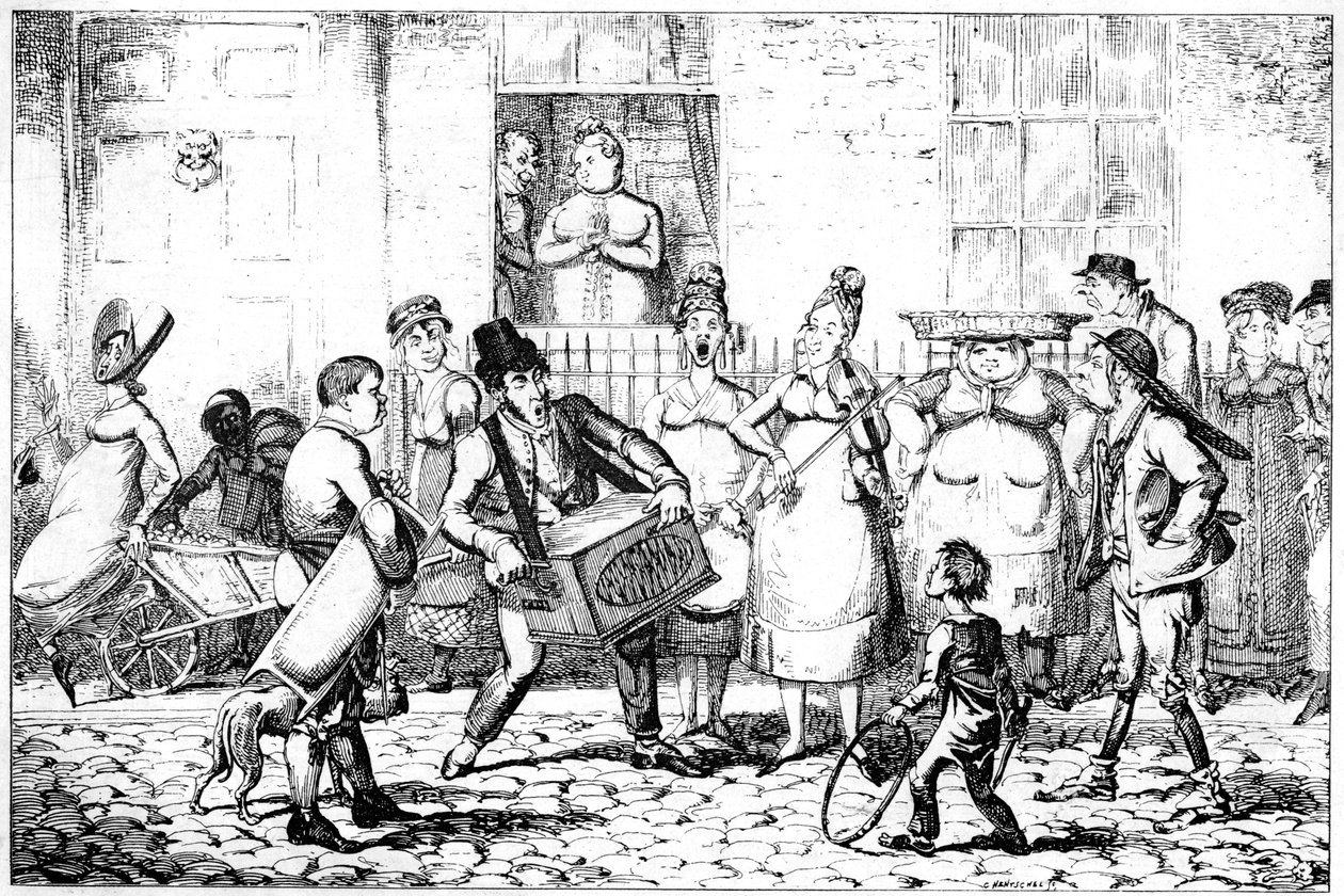 The Savoyards ، 1818. بواسطة جورج كروكشانك