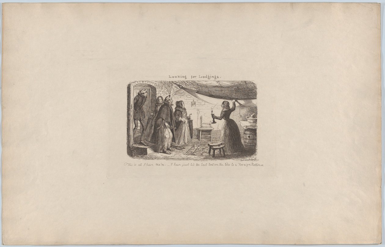 أبحث عن مساكن ، 1851 ، 1851. بواسطة جورج كروكشانك