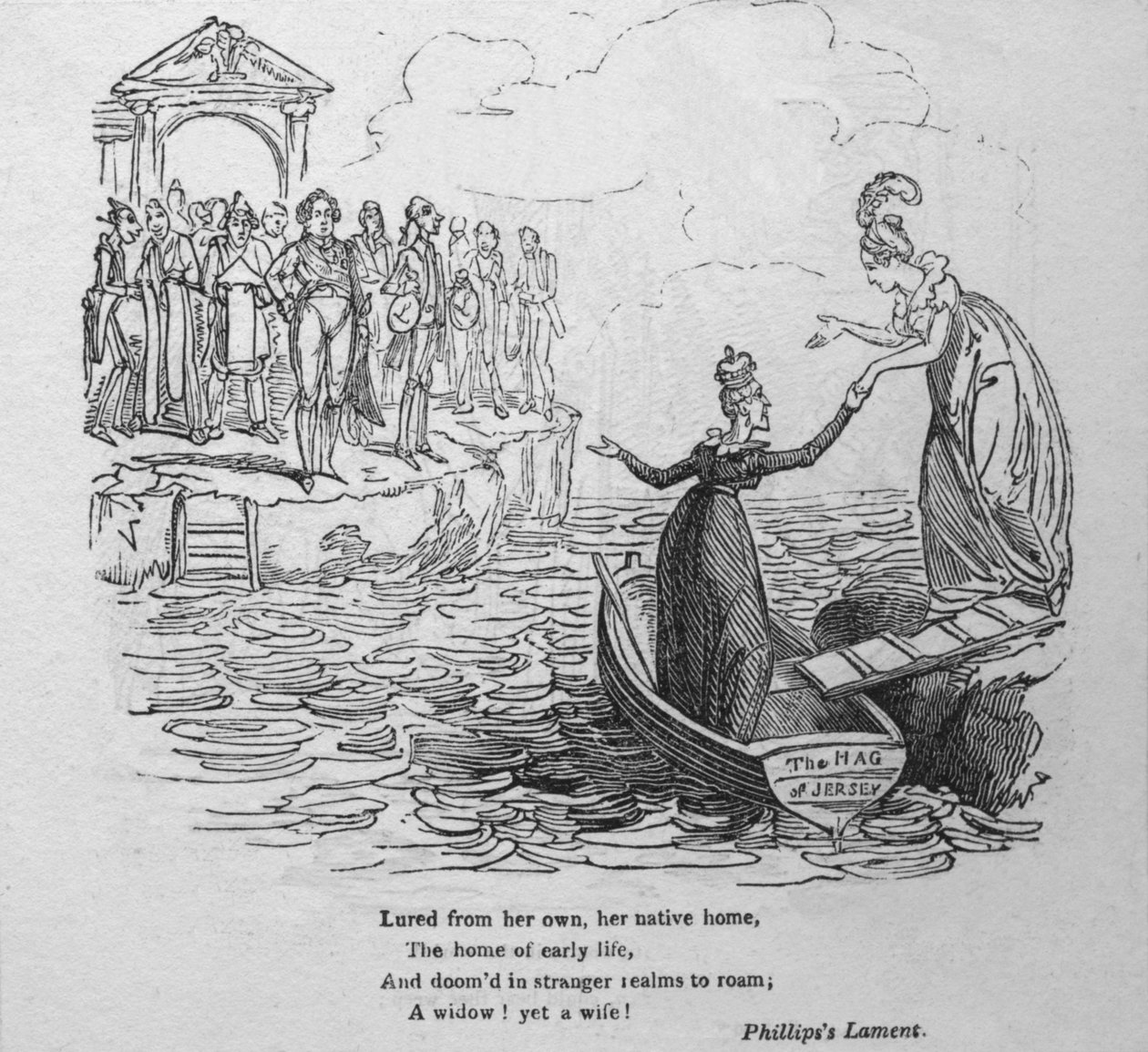 استدرجت من منزلها الأم ... ، c1820. بواسطة جورج كروكشانك