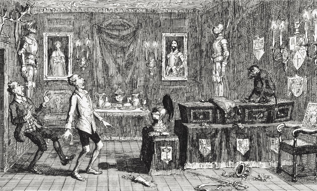 MacCallum و Hutcheon ، رسم توضيحي من "Redgauntlet" بواسطة السير والتر سكوت (1771-1832) نشر عام 1843 بواسطة جورج كروكشانك