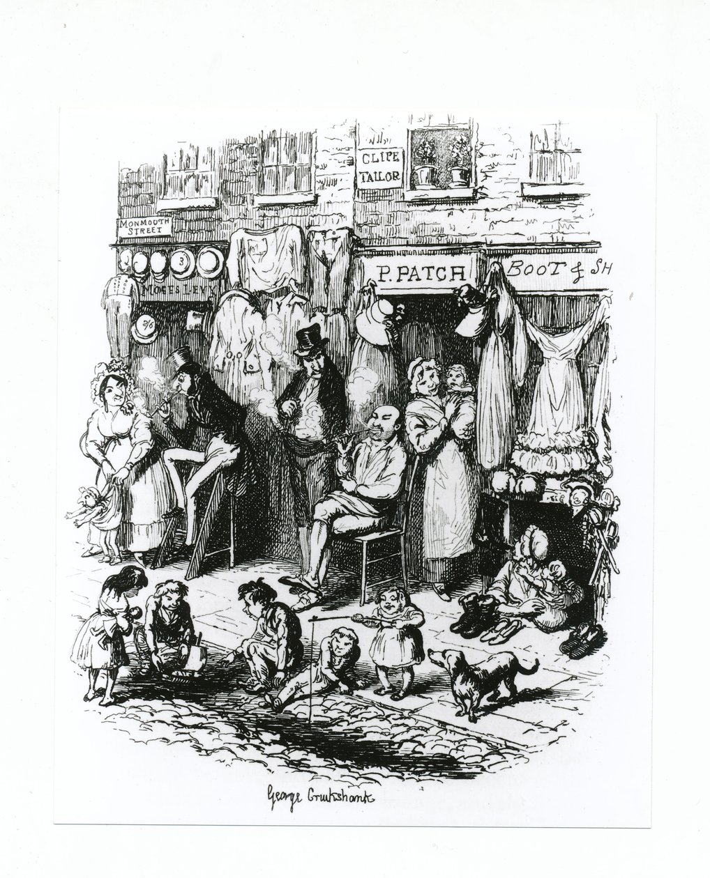 شارع مونماوث ، c.1836 بواسطة جورج كروكشانك