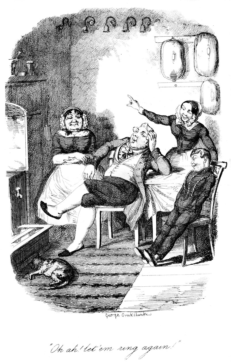 آه آه! حلقة letem مرة أخرى !، c1840s. بواسطة جورج كروكشانك