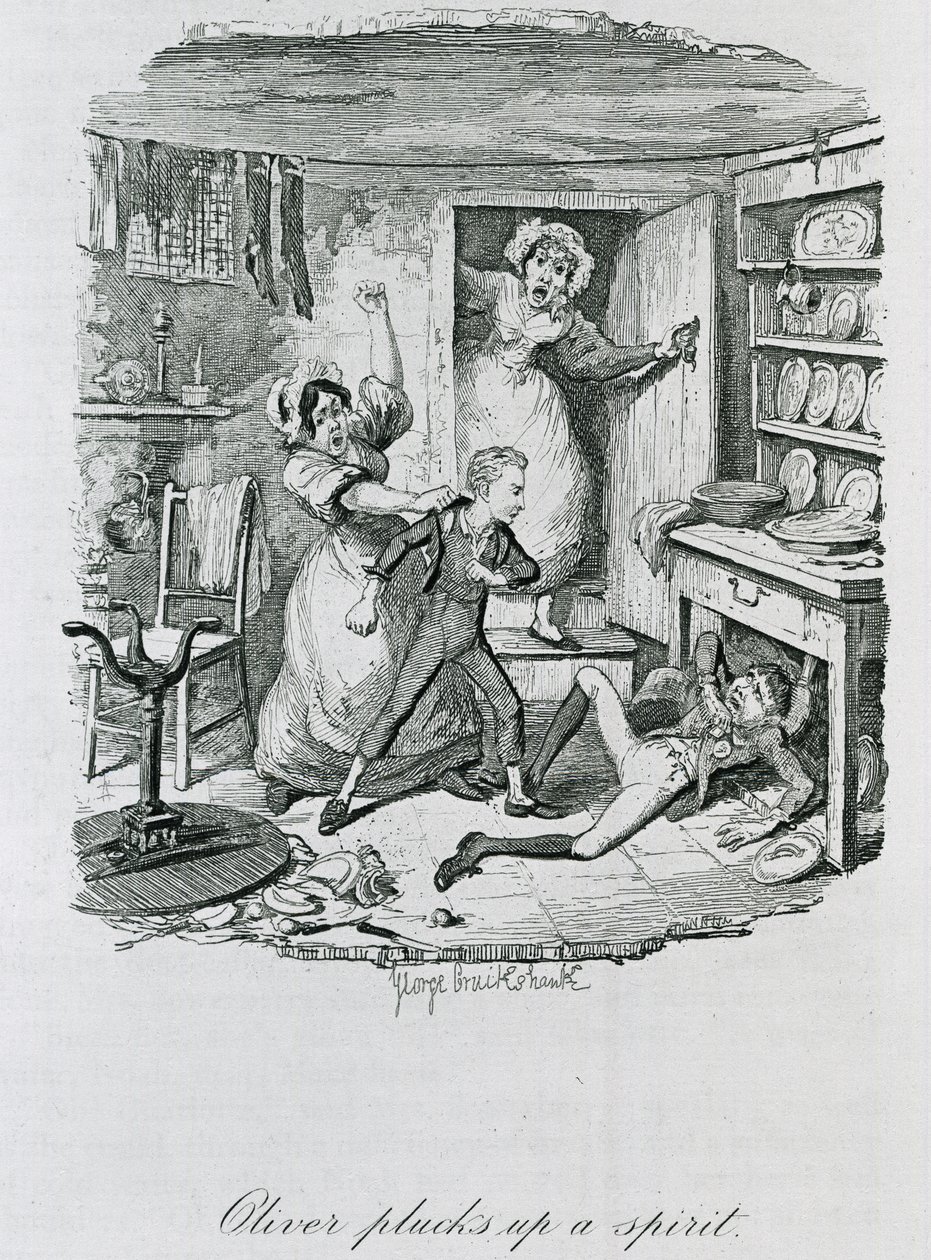 أوليفر يخطف روحًا ، 1837 بواسطة جورج كروكشانك