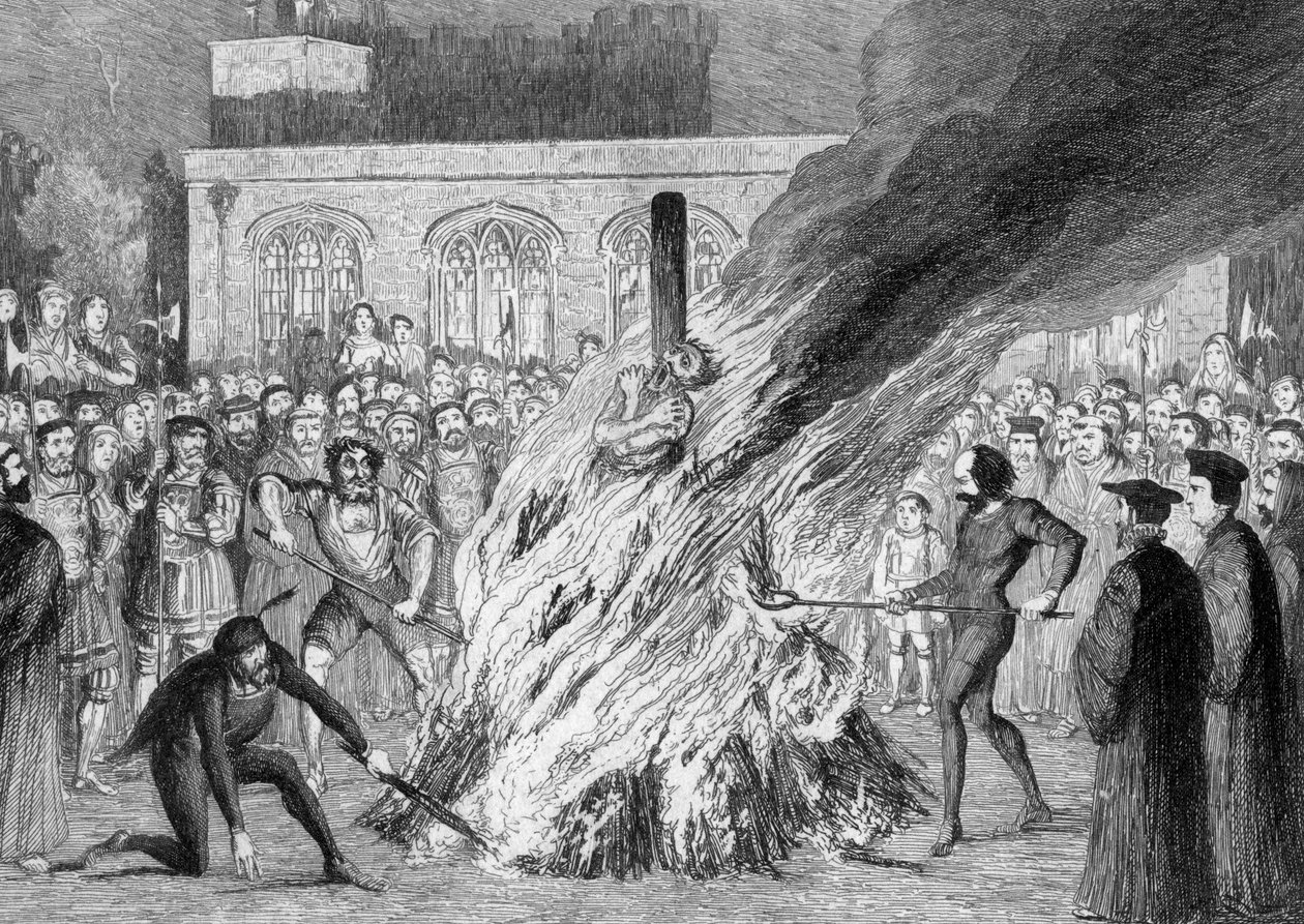 حرق إدوارد أندرهيل في برج جرين ، 1840 بواسطة جورج كروكشانك