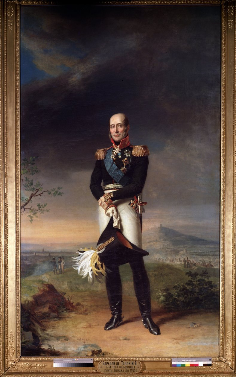 "" صورة للمارشال ميخائيل (ميشيل) بوجدانوفيتش باركلي دي تولي (باركلي دي تولي) (1761-1818) × 258 سم متحف ل بواسطة جورج داوي