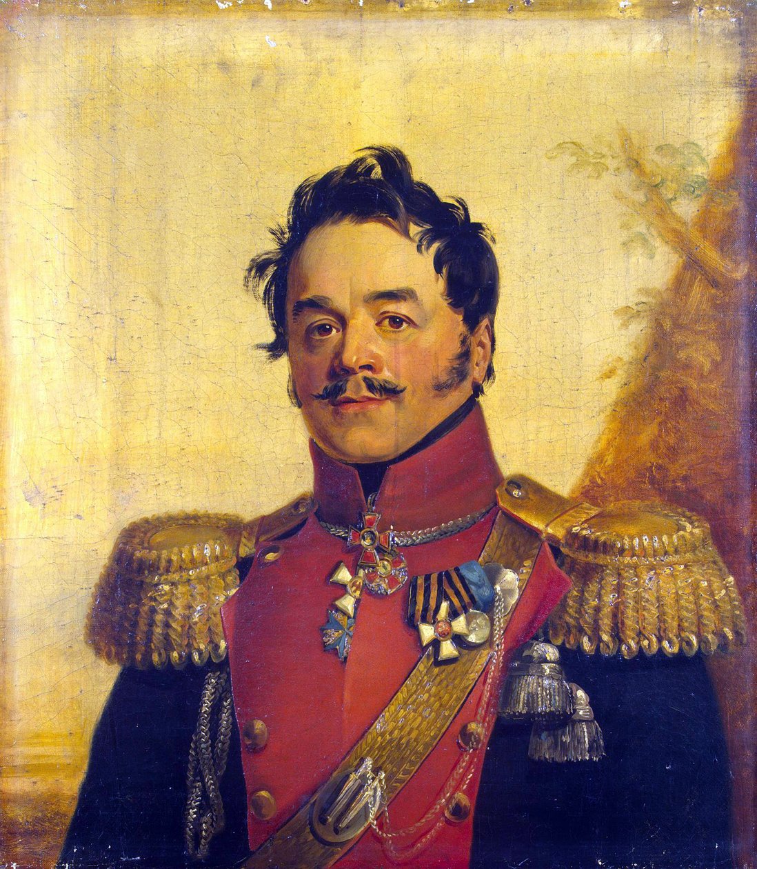صورة للكونت نيكولاي جريجوريفيتش شيرباتوف (1777-1845) - جورج داوي (1781-1829). زيت على قماش ، قبل عام 1825. الأبعاد: 70 × 62.5 سم. متحف الأرميتاج ، سانت بطرسبرغ بواسطة جورج داوي
