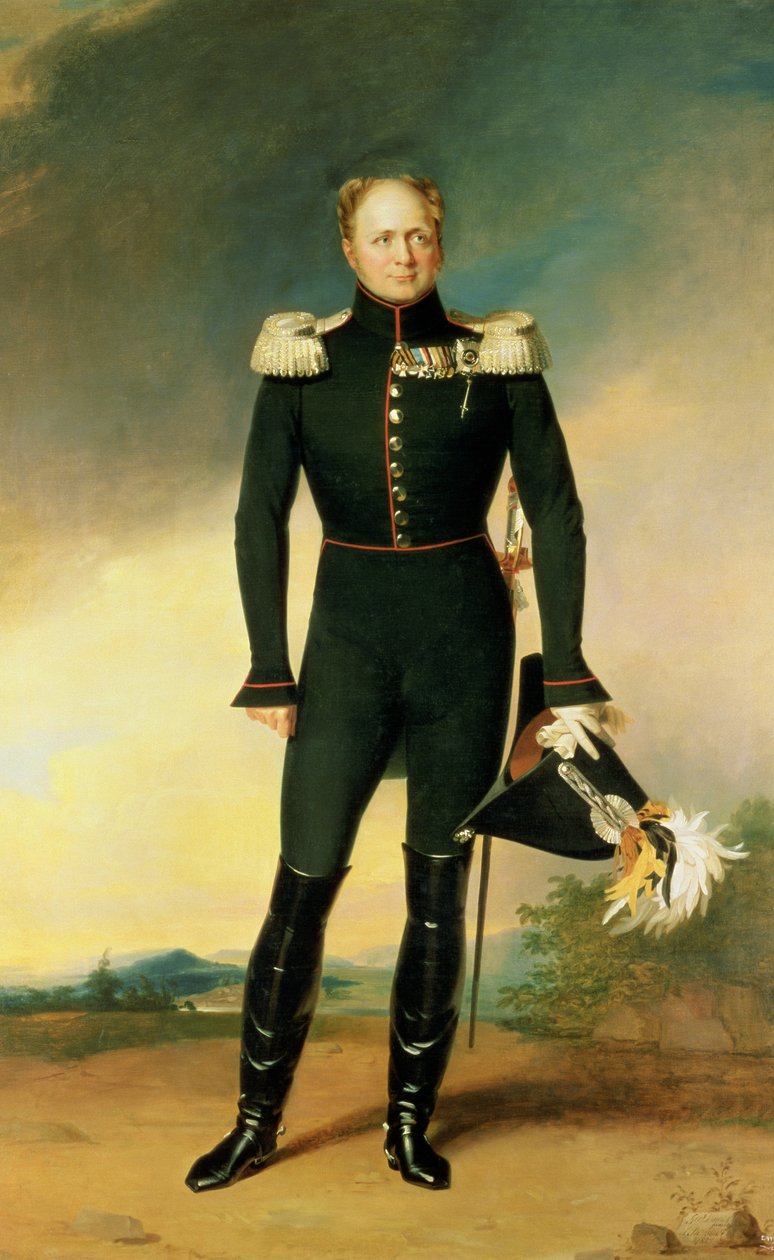 صورة للإمبراطور ألكسندر الأول (1777-1825) 1825 (زيت على قماش) بواسطة جورج داوي