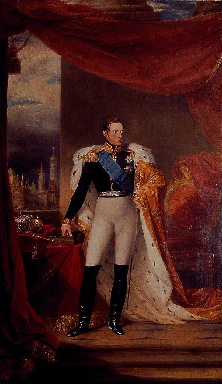 Portrait of Tsar Nicholas I of Russia بواسطة جورج داوي