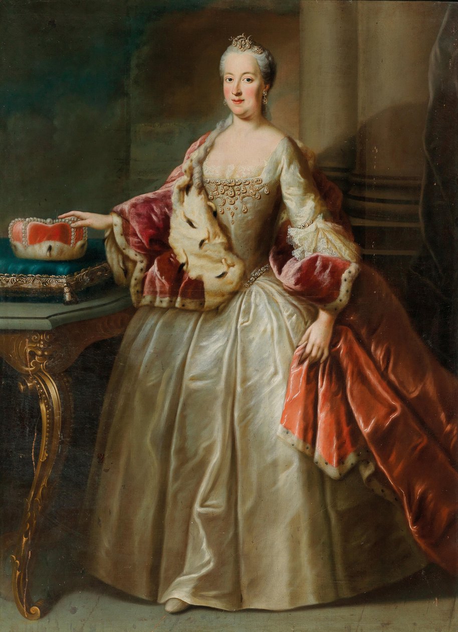 صورة ماريا آنا أميرة بفالز-سولزباخ 1722-1790 ، أميرة بافاريا. بواسطة جورج ديسماريس