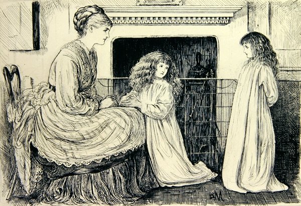 رسم توضيحي للأطفال (حبر أسود على ورق) بواسطة جورج دو مورير