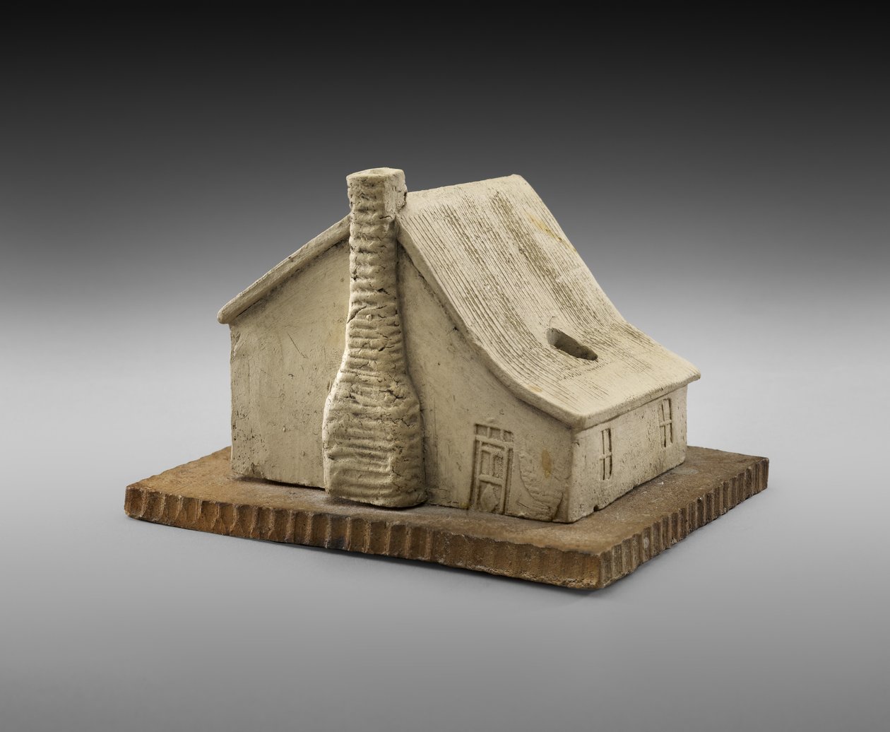 Log Cabin Inkwell ، ج. 1900 (خزف) بواسطة جورج إي