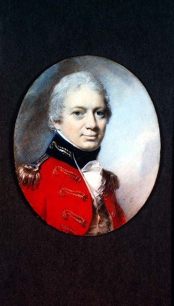 صورة مصغرة لللفتنانت كولونيل جيه هولتون من ويلتشير ميليشيا ، حوالي 1801 بواسطة جورج انجلهارت