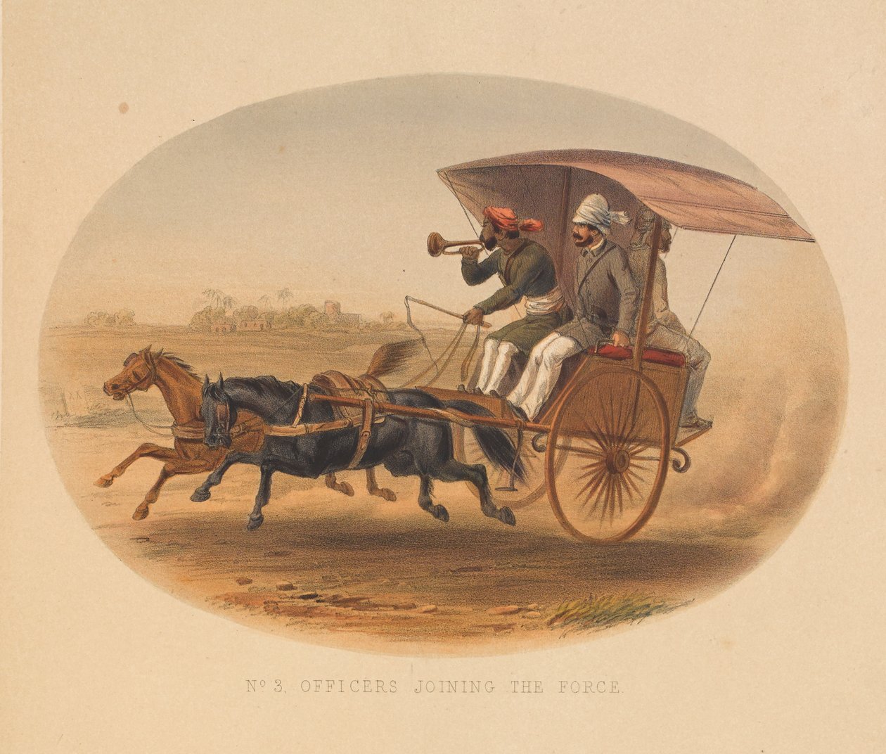 الضباط ينضمون إلى القوة ، 1857-1858 حوالي بواسطة جورج فرانكلين أتكينسون