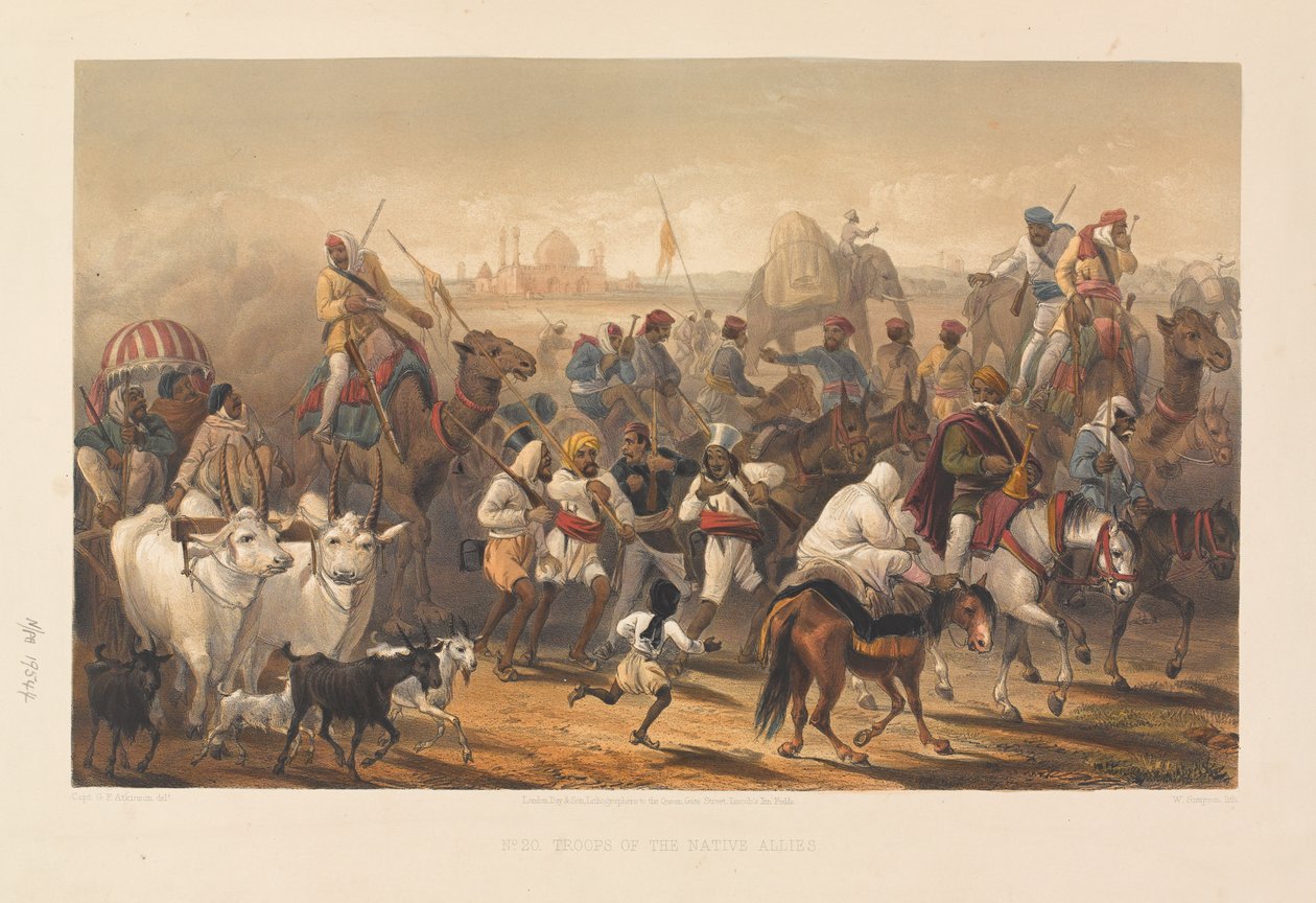 قوات الحلفاء الأصليين ، 1857-1858 حوالي بواسطة جورج فرانكلين أتكينسون