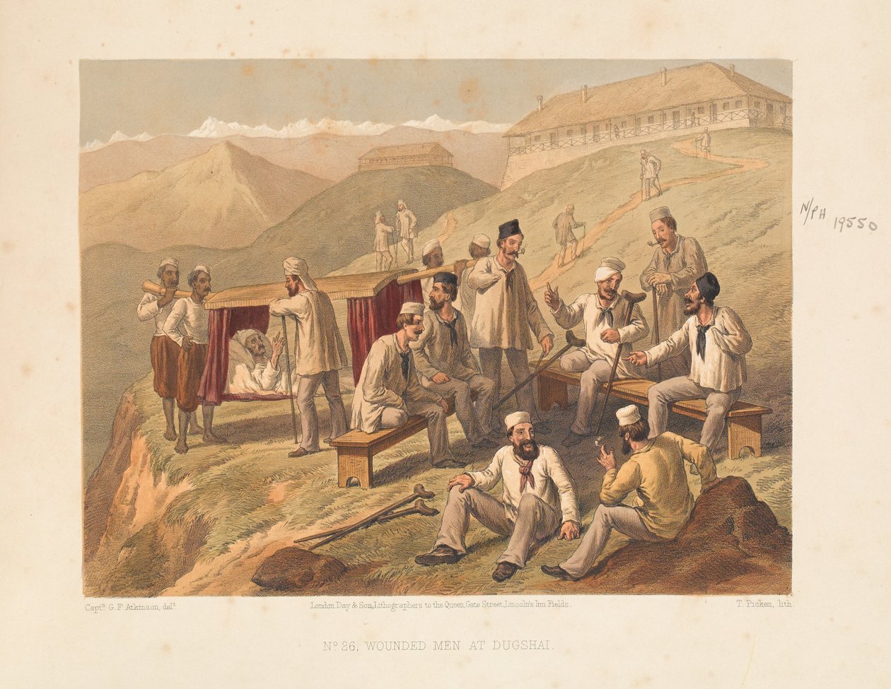 الجرحى في دوغشاي ، 1857 بواسطة جورج فرانكلين أتكينسون