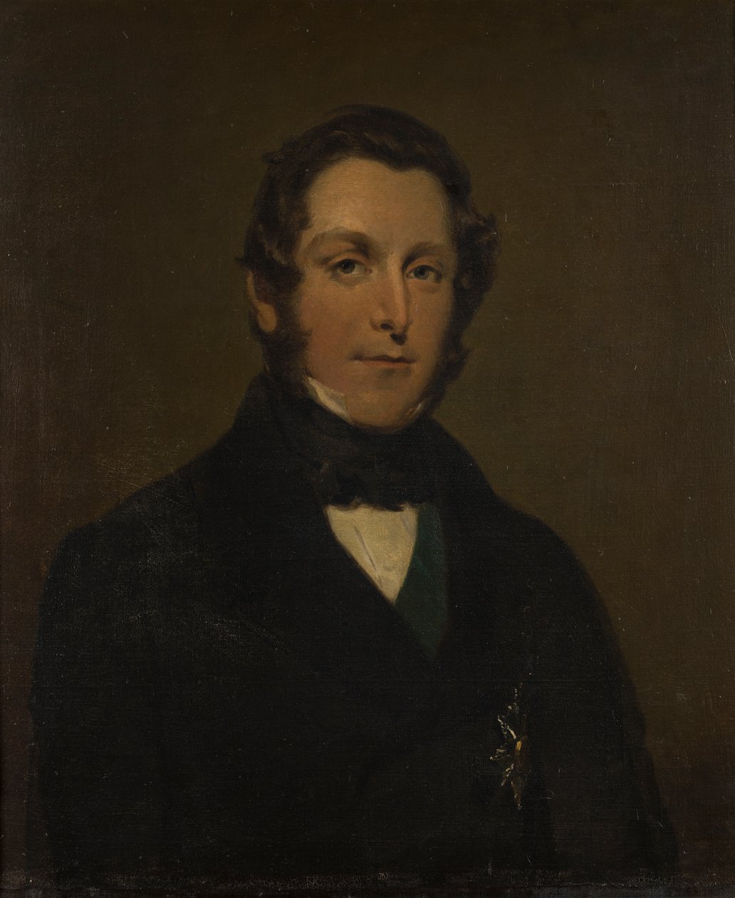 صورة لجيمس أندرو برون رامزي ، مركيز دالهوزي الأول (1812-1860) ، 1833-1860 (زيت على قماش) بواسطة جورج فريدريك كلارك
