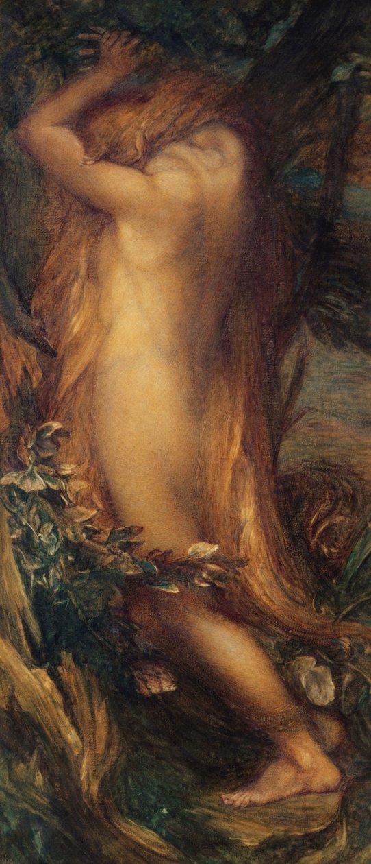 Eve Repentente، c، 1865-97 (وسائط مختلطة على ورق موضوعة على قماش) بواسطة جورج فريدريك بعد واتس