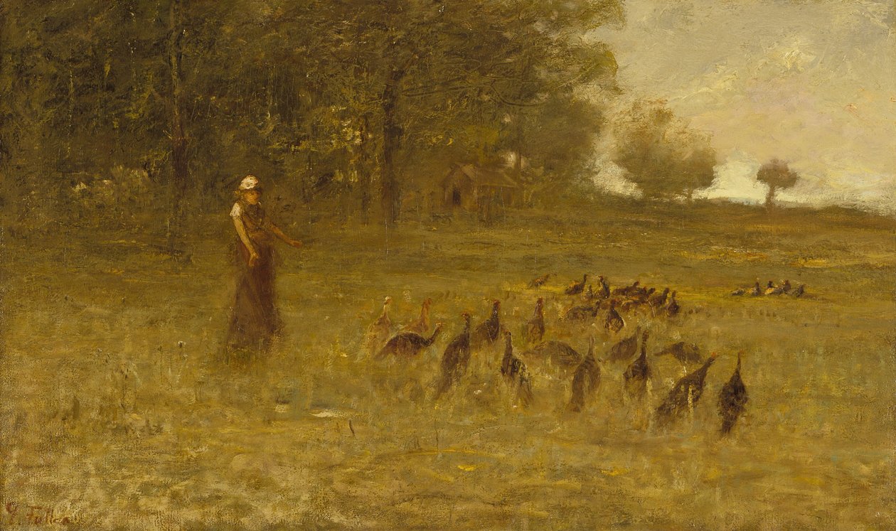 فتاة مع تركيا ، 1883-1884 بواسطة جورج فولر
