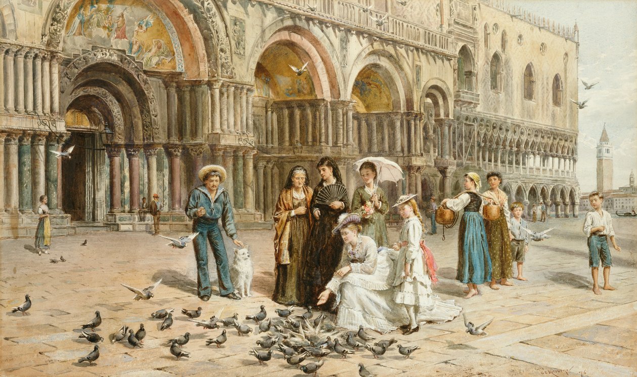 حمام القديس مارك ، البندقية ، إيطاليا ، 1876 بواسطة جورج جودوين كيلبورن