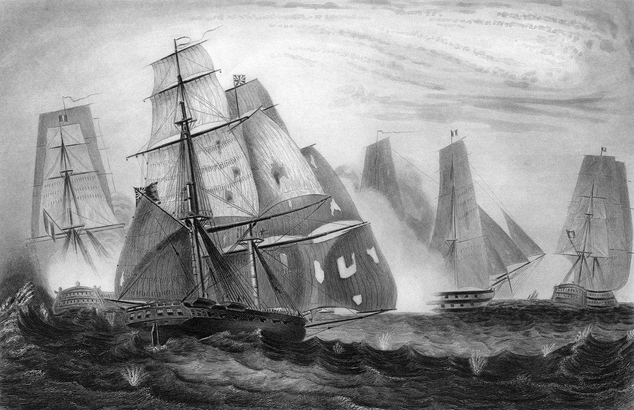 السلوك الشجاع للكابتن تشارلز نابير ، ١٥ أبريل ١٨٠٩ c1857. بواسطة جورج جريتباتش