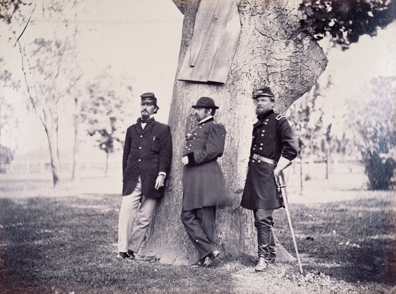 الجنرالات هانكوك (1824-1886) سميث ونيوتن ، 1862 بواسطة جورج H. هوتون