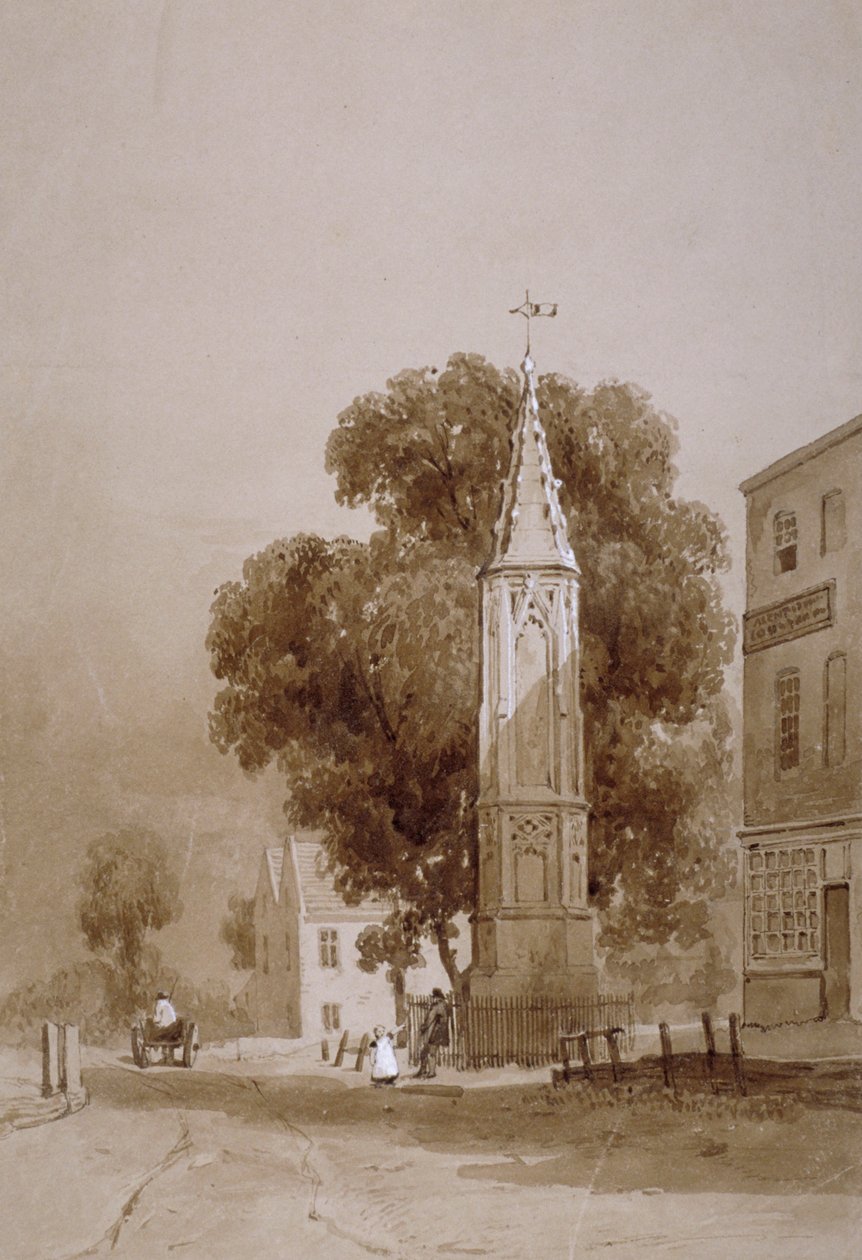توتنهام هاي رود ، لندن ، c1820 بواسطة جورج هارلي