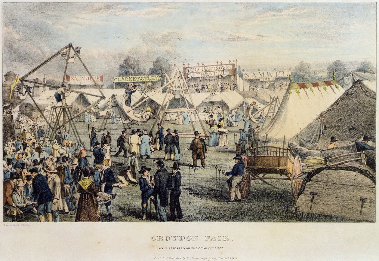 معرض كرويدون ، 1833 بواسطة جورج هوكينز