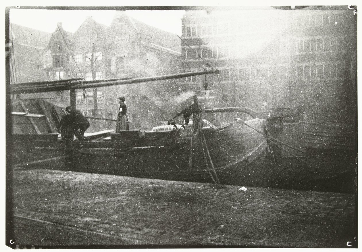 المستودعات الحكومية في Brouwersgracht في أمستردام بواسطة جورج هندريك بريتنر
