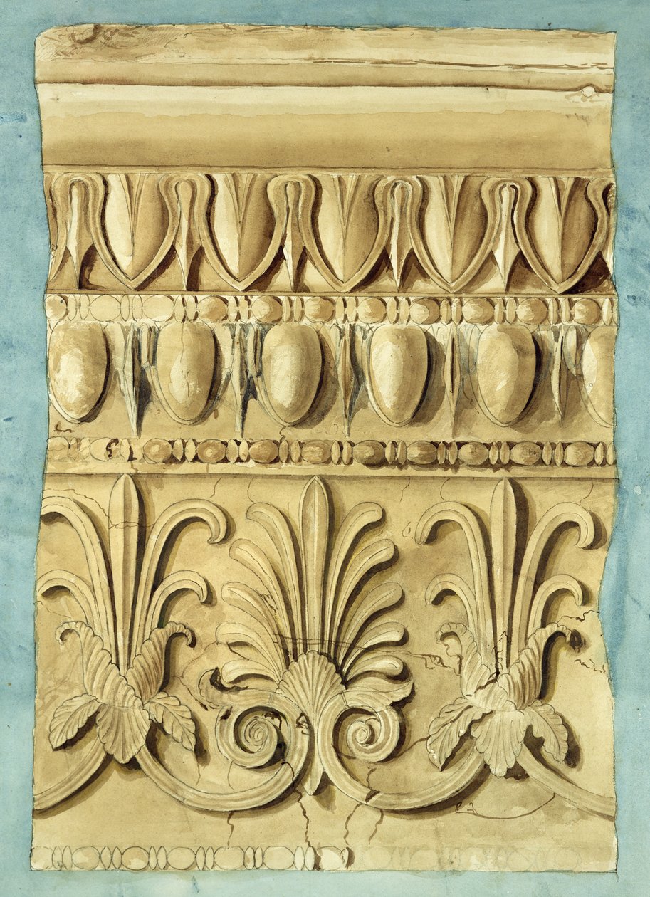 قطعة معمارية ، 1837 (مرحاض على ورق) بواسطة جورج هنري بيلي