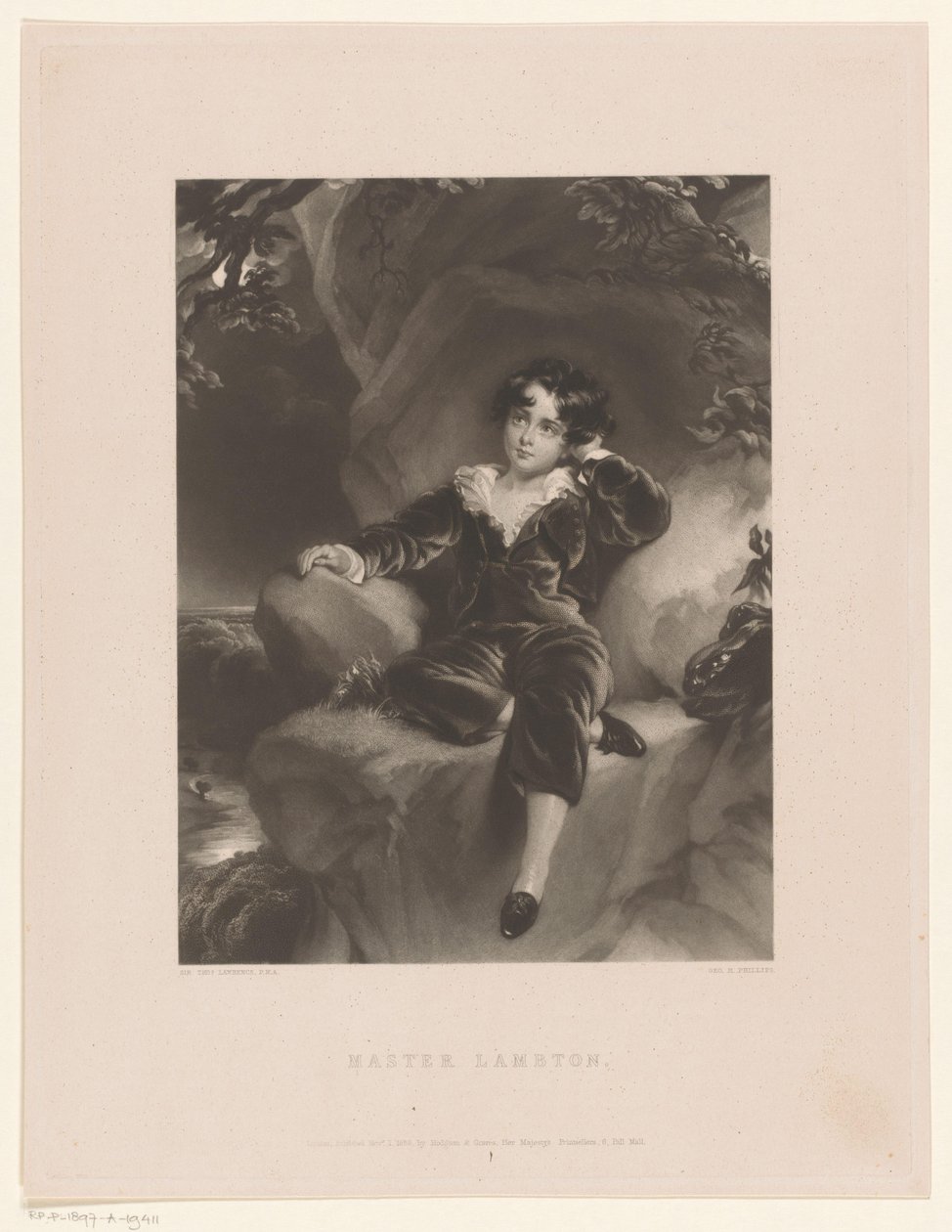 صورة لتشارلز ويليام لامبتون Portret van Charles William Lambton بواسطة جورج هنري فيليبس