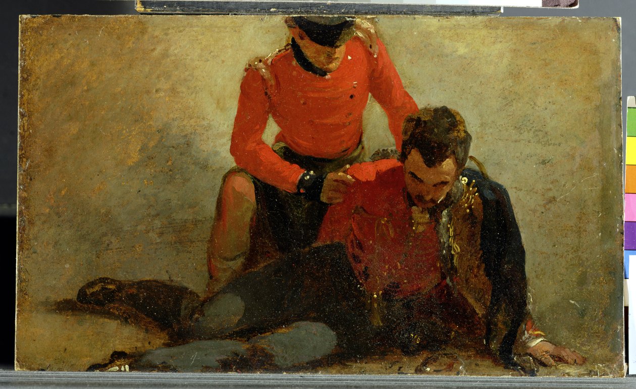 ساعة Highlander ، Black Watch تحضر جنرالًا من الفرسان ، ربما اللورد أوكسبريدج: دراسة عن "معركة واترلو" بواسطة جورج جونز
