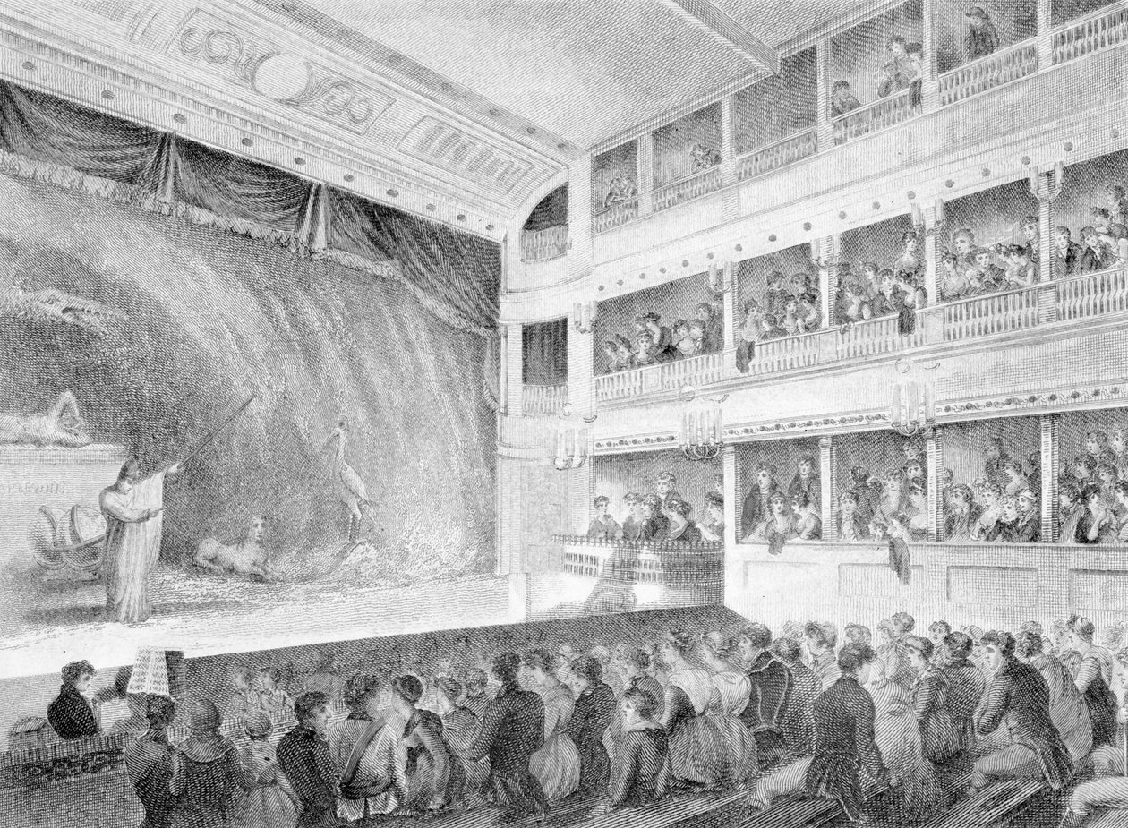داخل المسرح الصغير ، هايماركت في لندن ، 1815 بواسطة جورج جونز