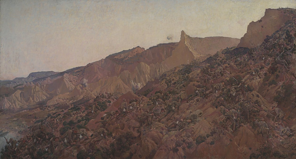 أنزاك ، الهبوط عام 1915 بواسطة جورج لامبرت
