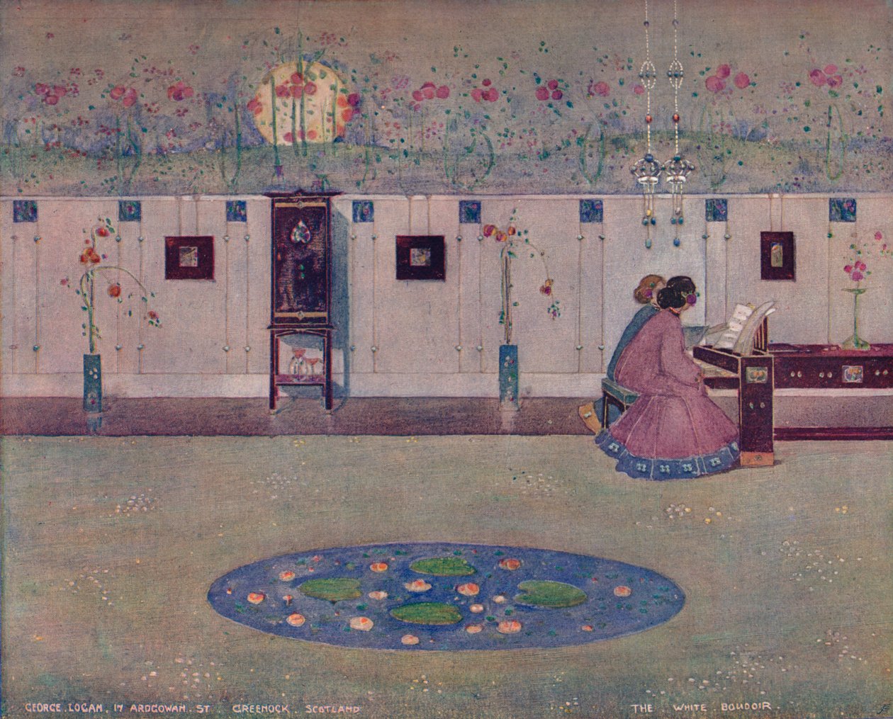 The Boudoir الأبيض ، c1905 بواسطة جورج لوجان