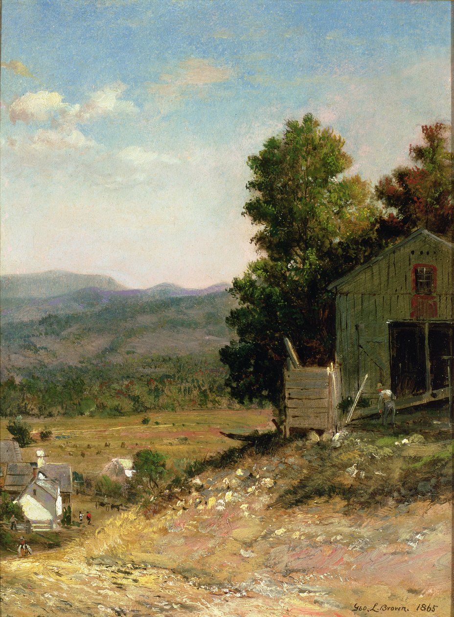 دراسة Old Barn ، West Campton ، New Hampshire ، 1865 بواسطة جورج لورينج براون