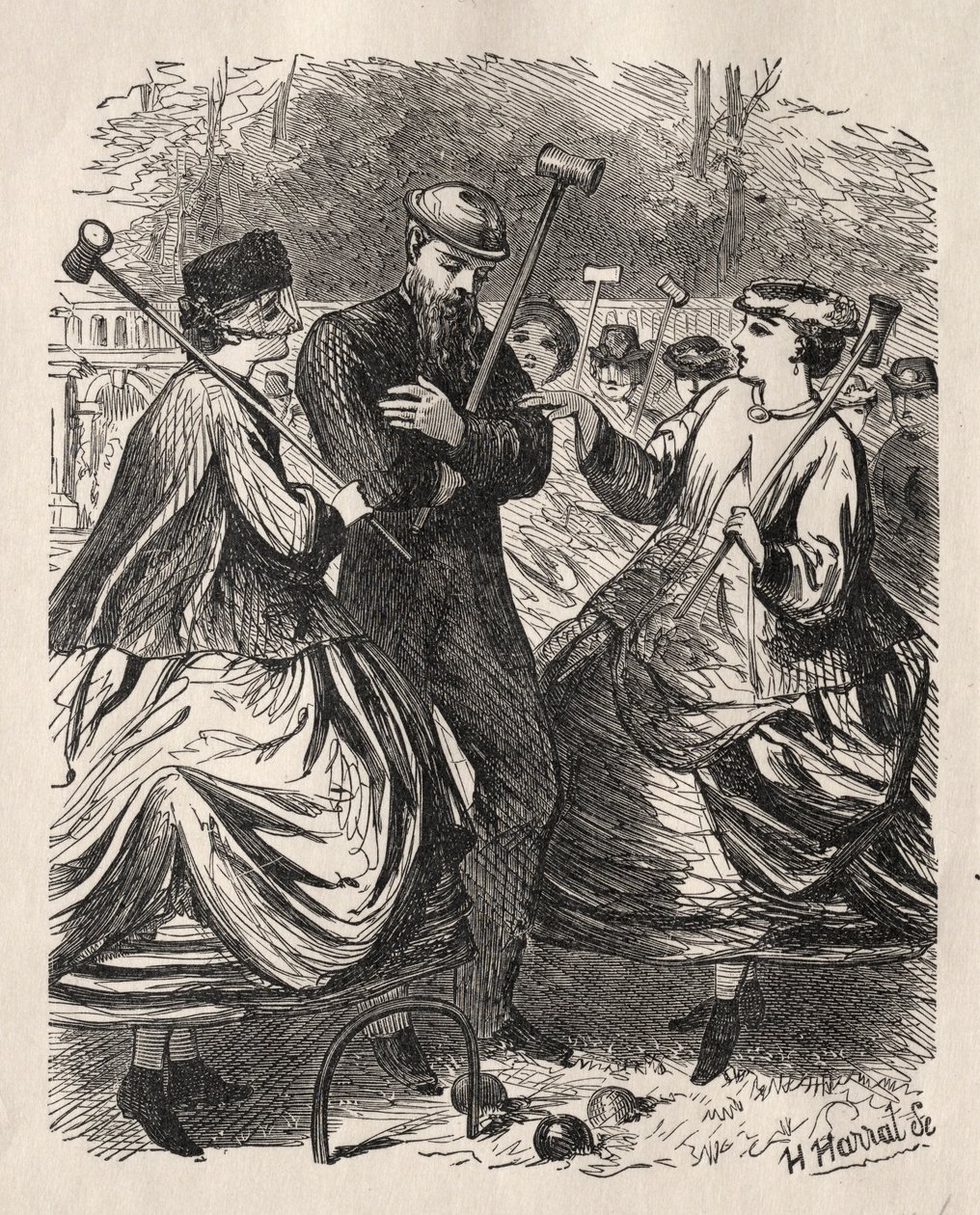 حزب الكروكيه الخاص بنا ، 1864. بواسطة جورج لويس بالميلا بوسون دو مورير