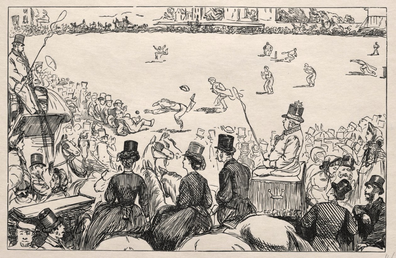 مباراة جامعة الكريكيت في لوردز ، 1862. بواسطة جورج لويس بالميلا بوسون دو مورير