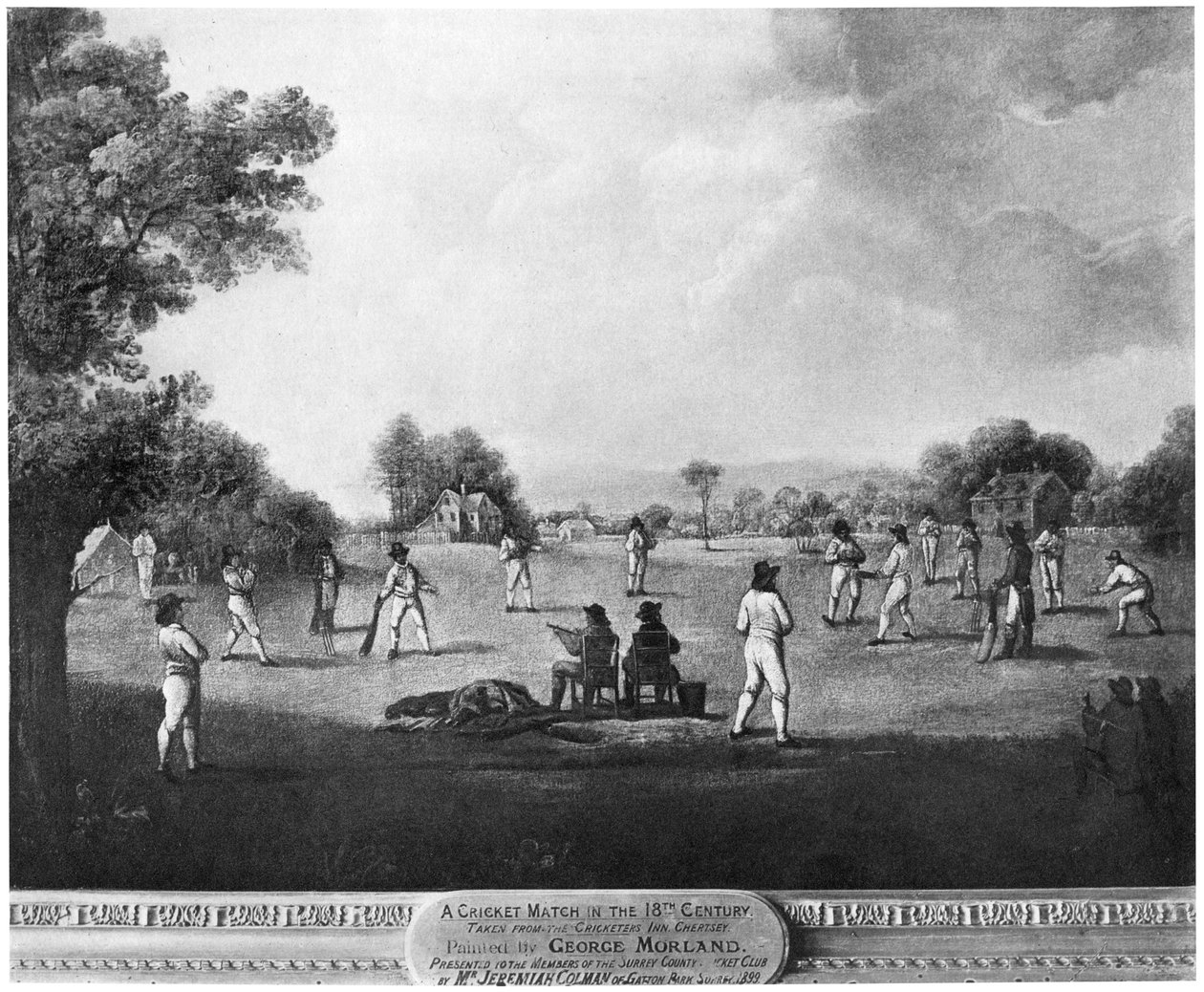 مباراة كريكيت ، القرن الثامن عشر 1912. بواسطة جورج مورلاند