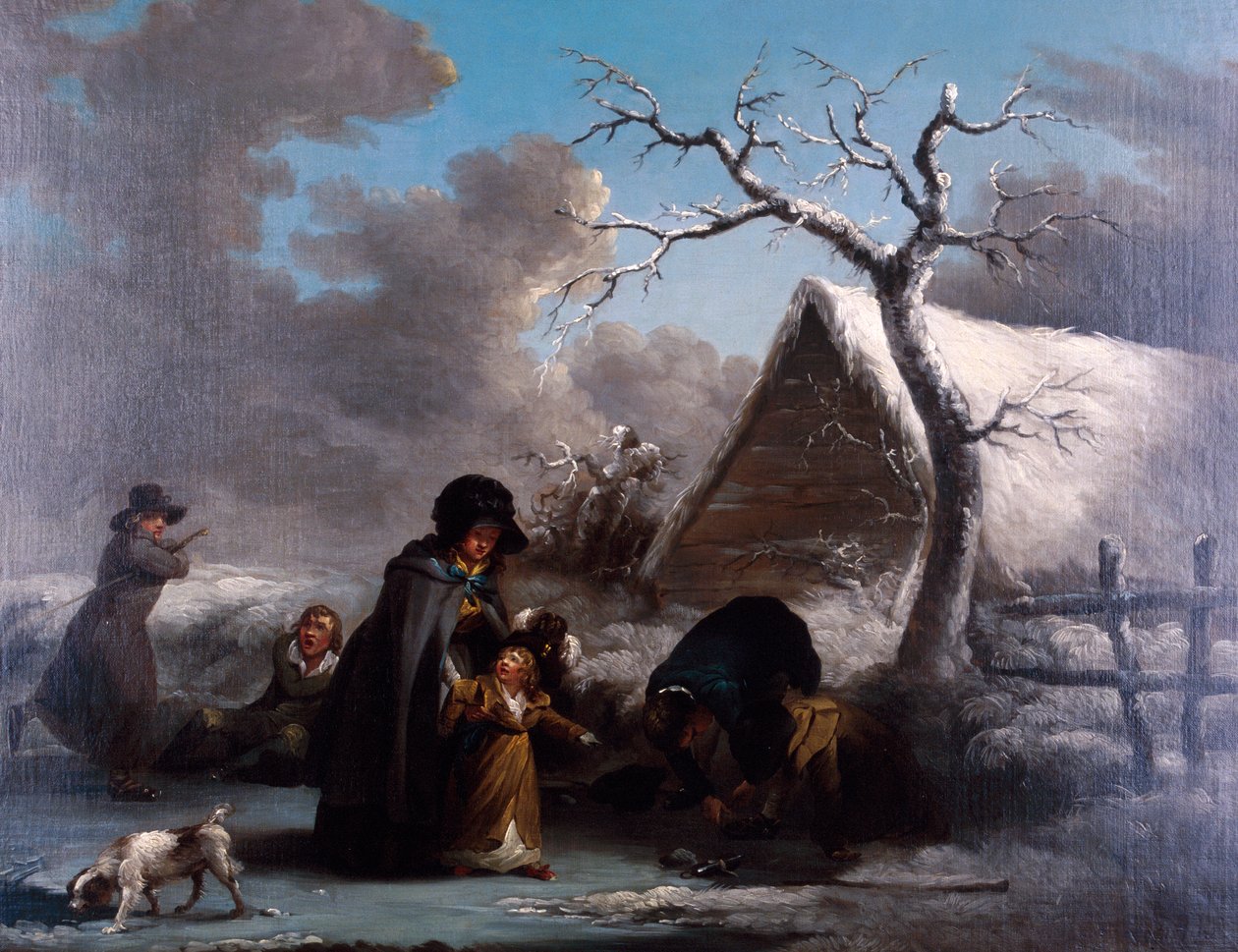 التزحلق على الجليد ، 1792. بواسطة جورج مورلاند