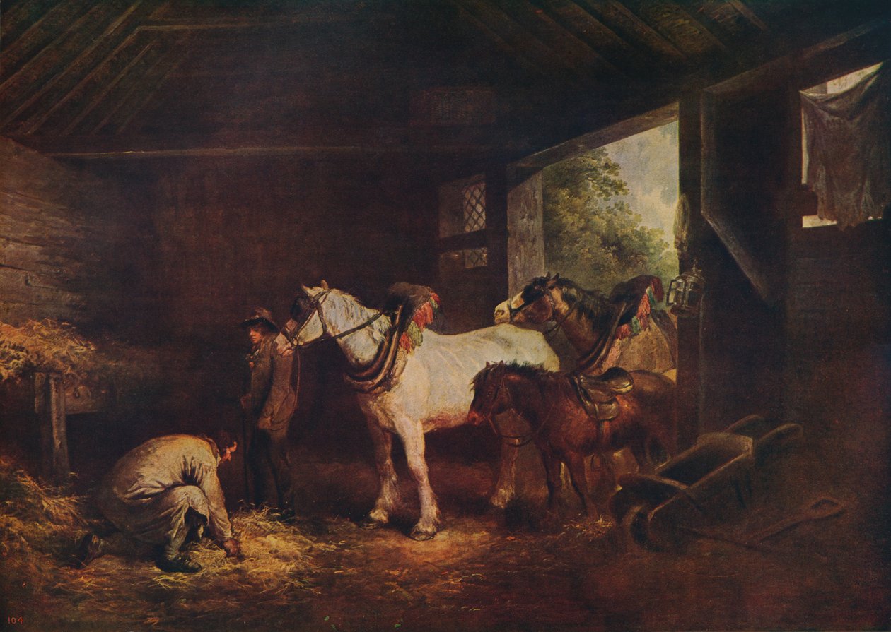 داخل مستقر ، 1791 ، c1915 بواسطة جورج مورلاند