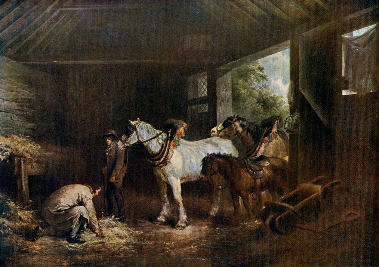 داخل الاسطبل ، 1791 ، 1912. بواسطة جورج مورلاند