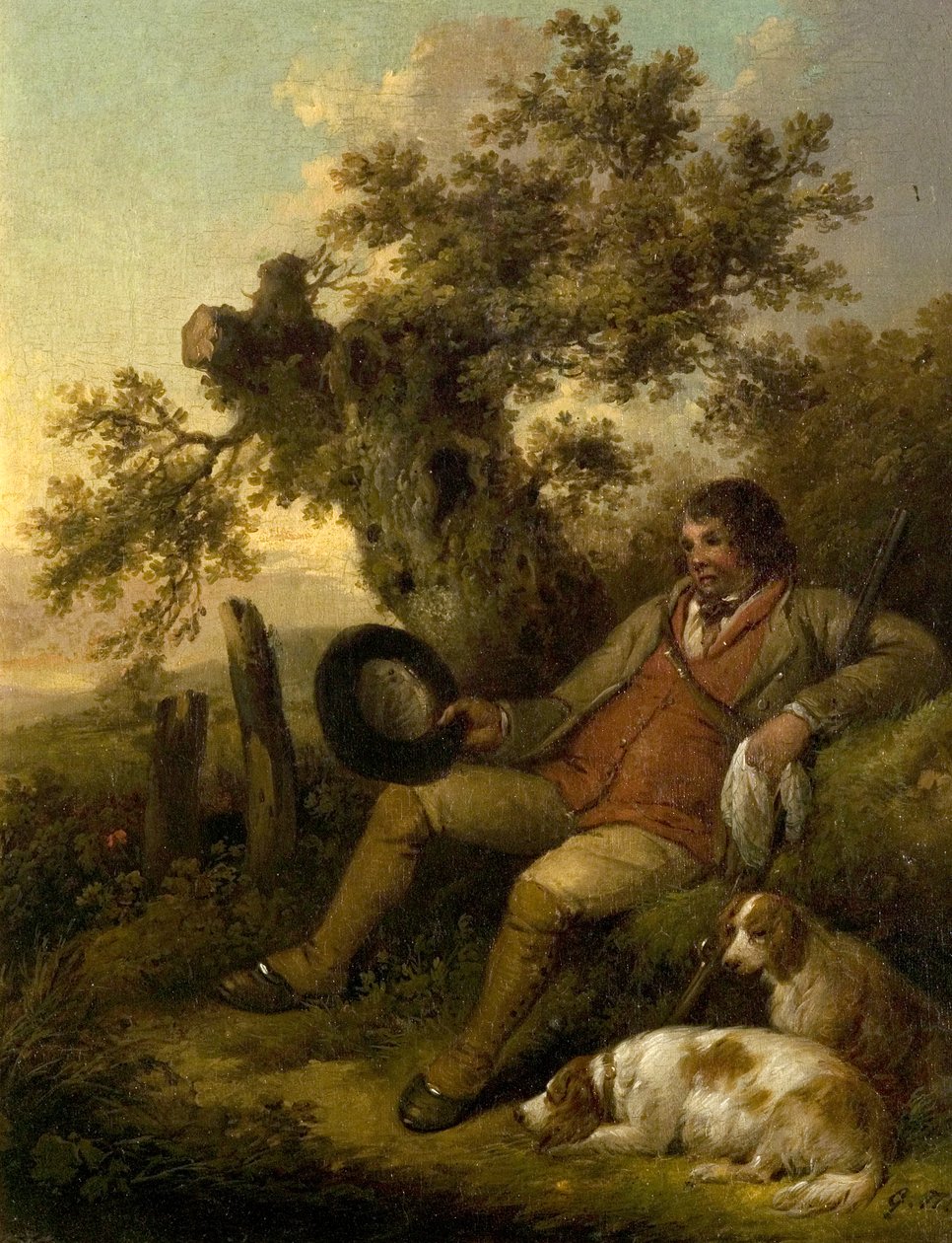 استراحة الرياضي ، ج .1790 بواسطة جورج مورلاند
