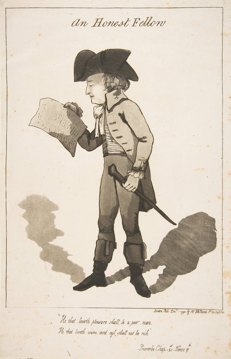 زميل مخلص ، 1 ديسمبر 1790. بواسطة جورج موتارد وودوارد