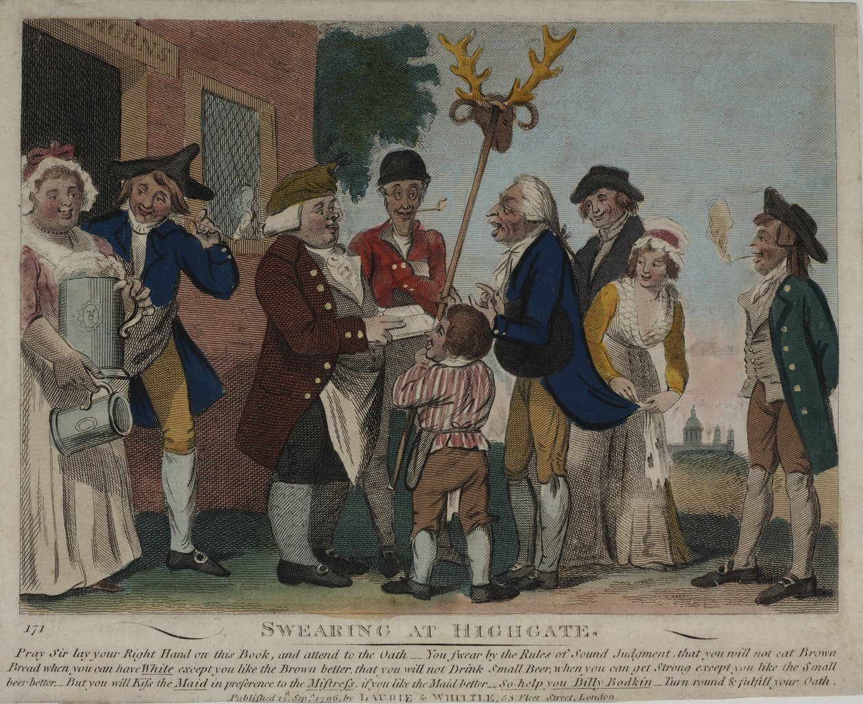 الشتائم في هايغيت ، 1796 بواسطة جورج موتارد وودوارد