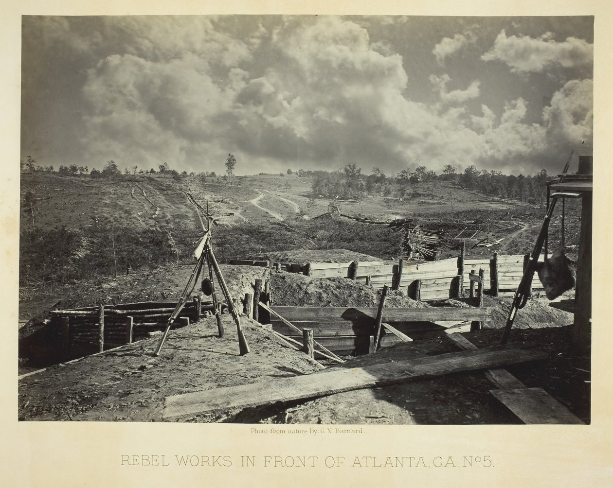 Rebel Works in Front of Atlanta، GA، No. 5، 1864. بواسطة جورج إن بارنارد