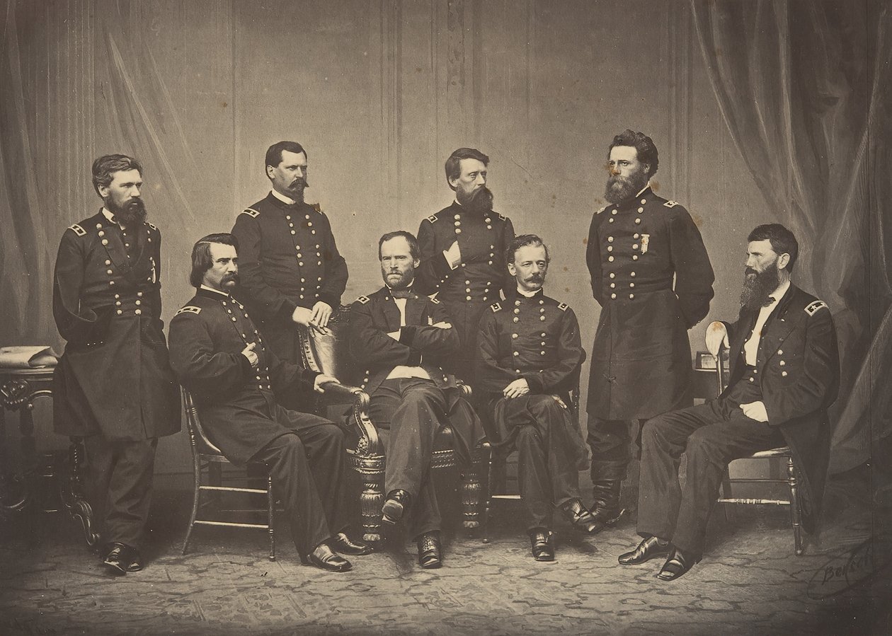 شيرمان وجنرالاته ، 1860. بواسطة جورج إن بارنارد