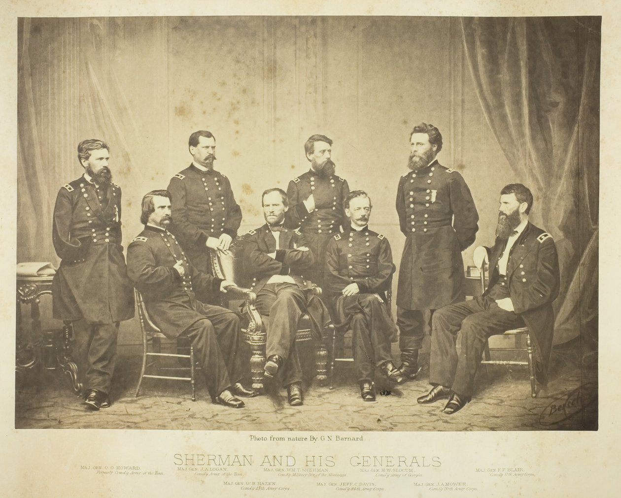 شيرمان وجنرالاته ، 1865. بواسطة جورج إن بارنارد