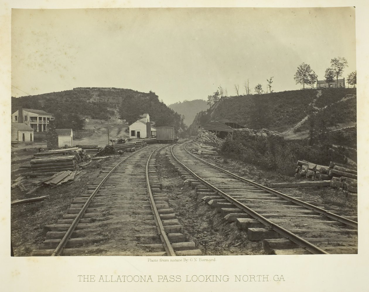 ممر Allatoona ، باتجاه الشمال ، GA ، 1866. بواسطة جورج إن بارنارد