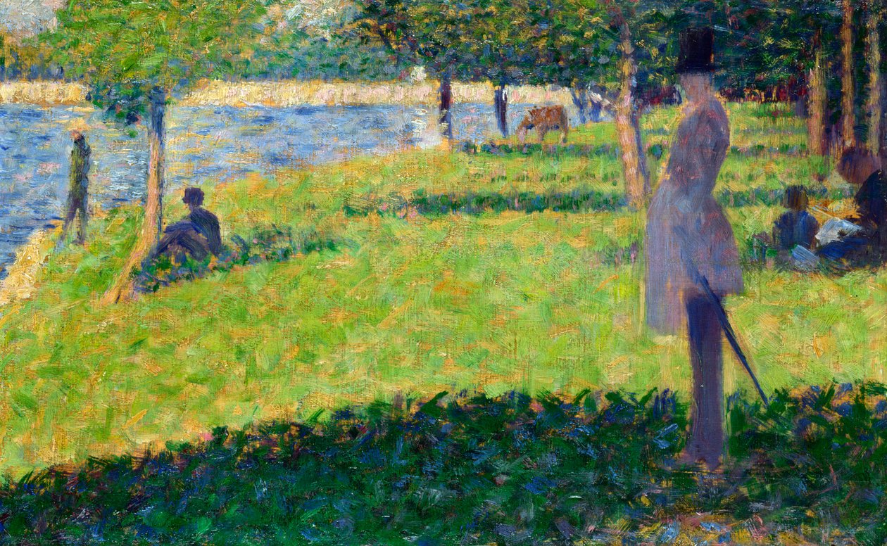 دراسة لـ La Grande Jatte ، 1884-1885 بواسطة جورج بيير سورات